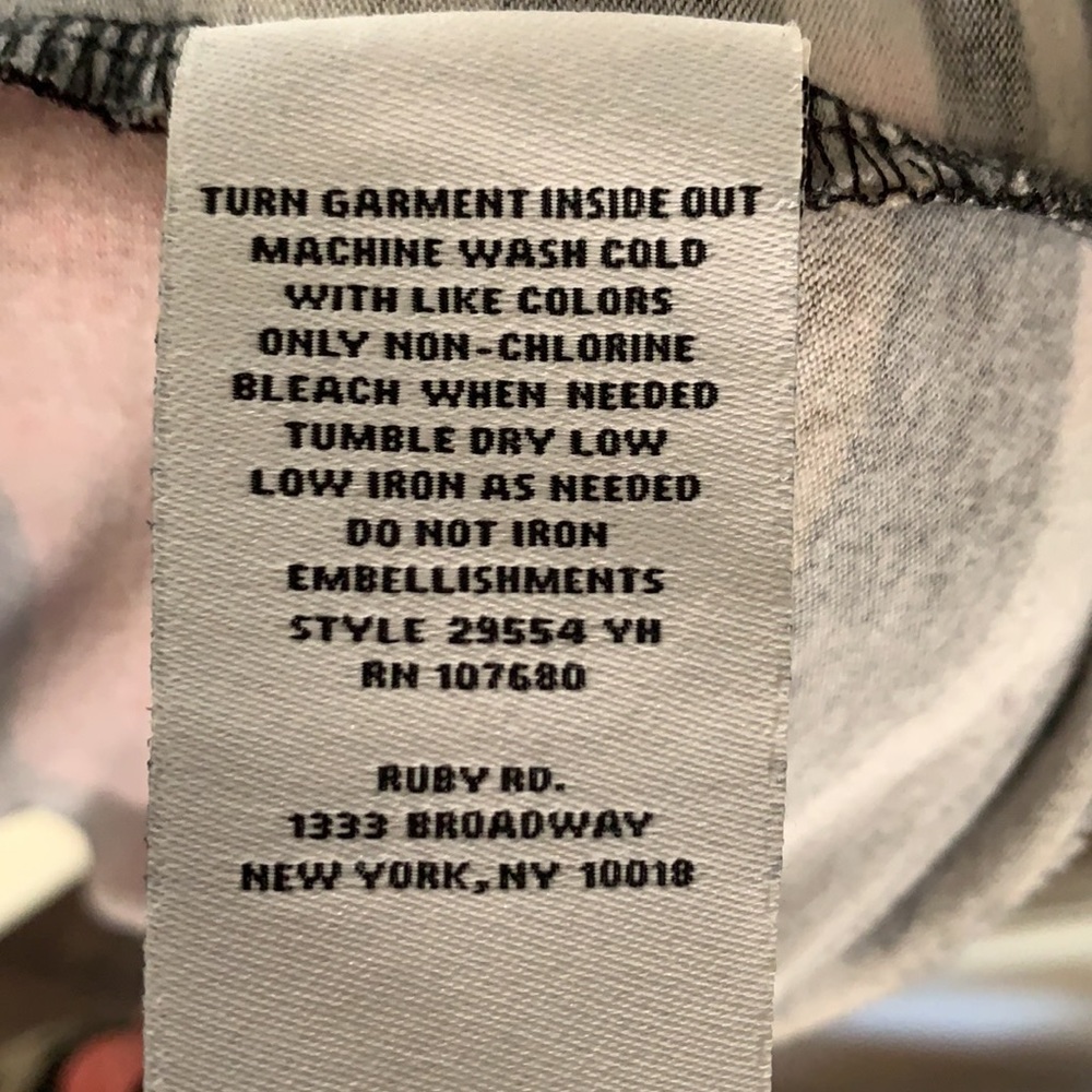 Ruby Rd striped top. Size large - Picture 4 of 5